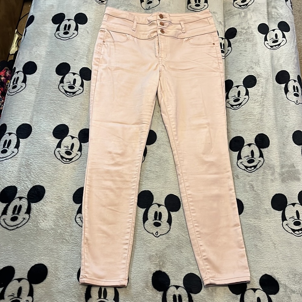 Pink High Wasted Jeggings